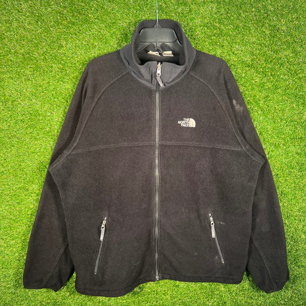 The North Face Mens XL‎ Black Full Zip Fleece Jacket Denali Style